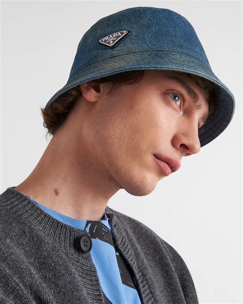 prada knitted hat|prada denim hat.